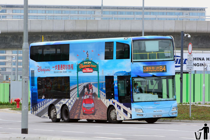 香港空港バスターミナル、香港口岸行きバス